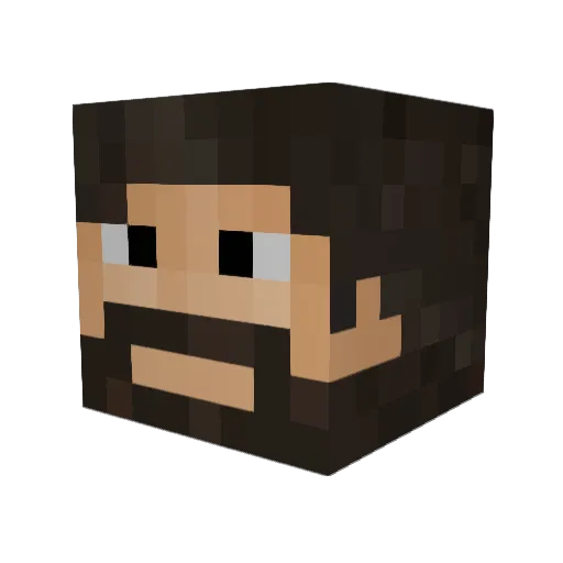 hnt__ Minecraft avatar head, 3D render