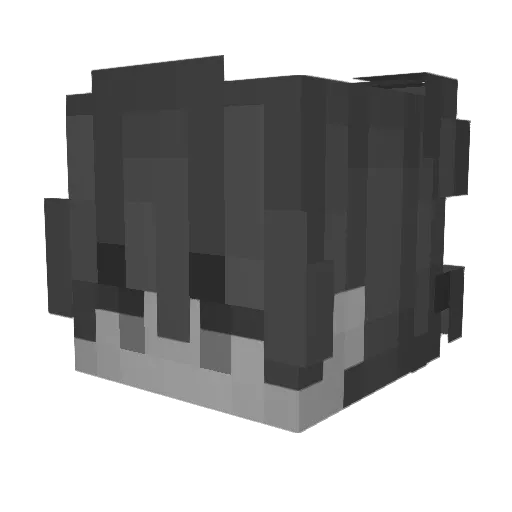 hntai18 Minecraft avatar head, 3D render