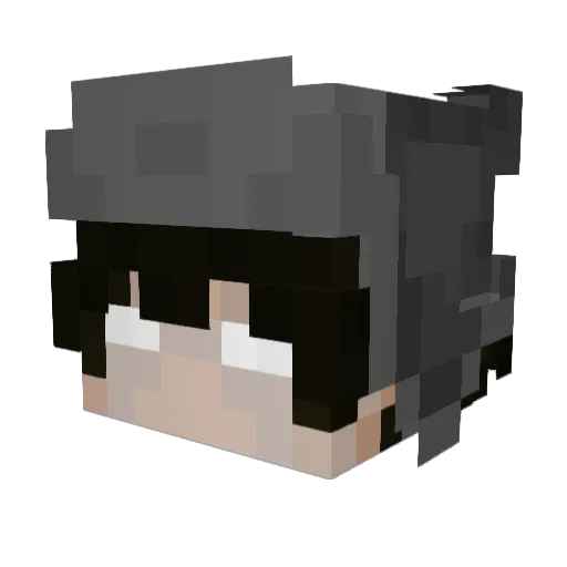 hntuer Minecraft avatar head, 3D render