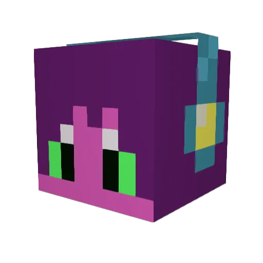 hnzz_ Minecraft avatar head, 3D render