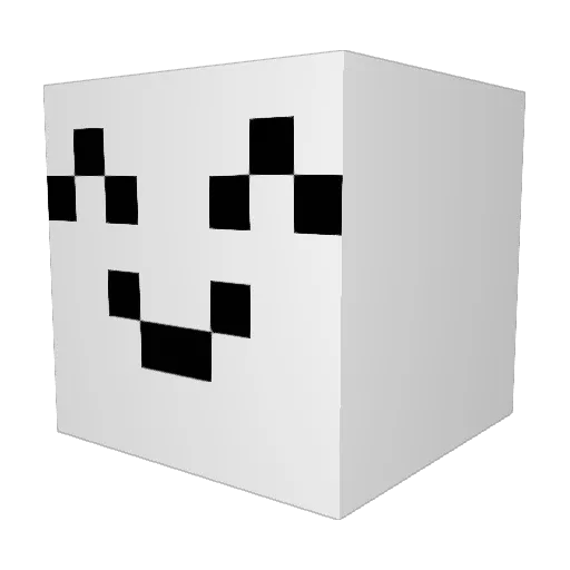 ho001101 Minecraft avatar head, 3D render