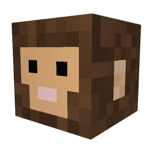 ho0423 Minecraft avatar head, 3D render