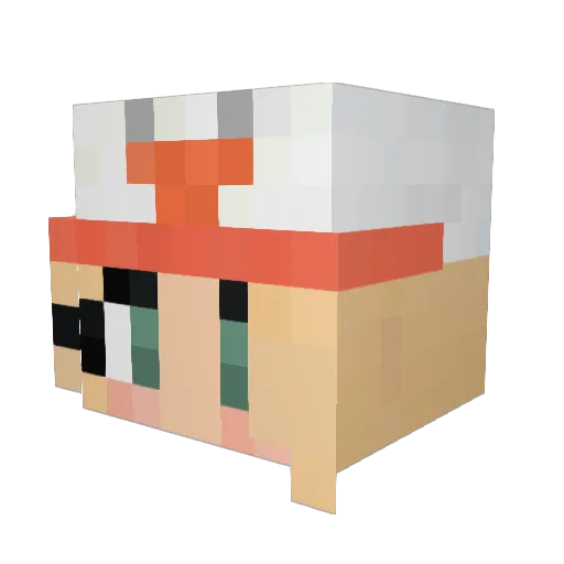 ho4crow Minecraft avatar head, 3D render