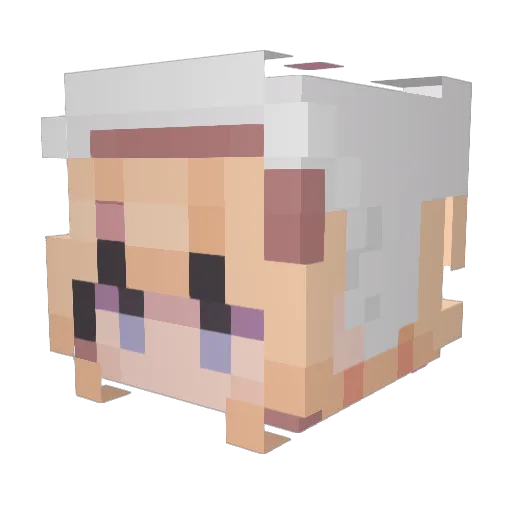 ho_lee_chit Minecraft avatar head, 3D render