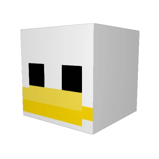 ho_o Minecraft avatar head, 3D render