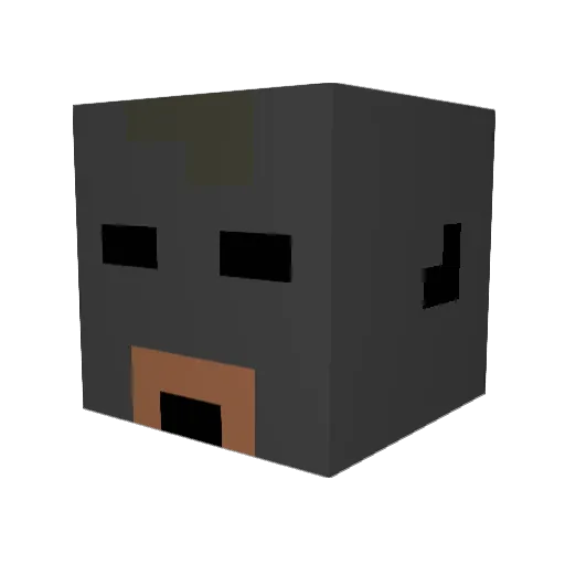hobak2joa Minecraft avatar head, 3D render