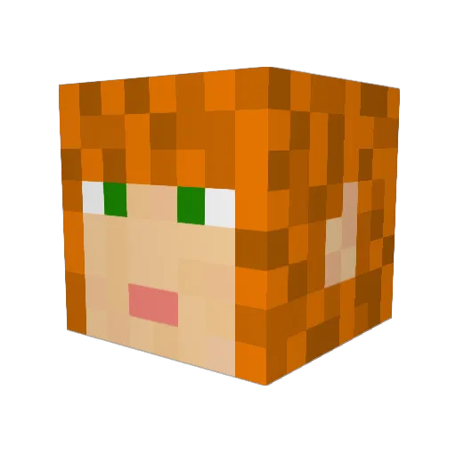 hobbitslayer Minecraft avatar head, 3D render