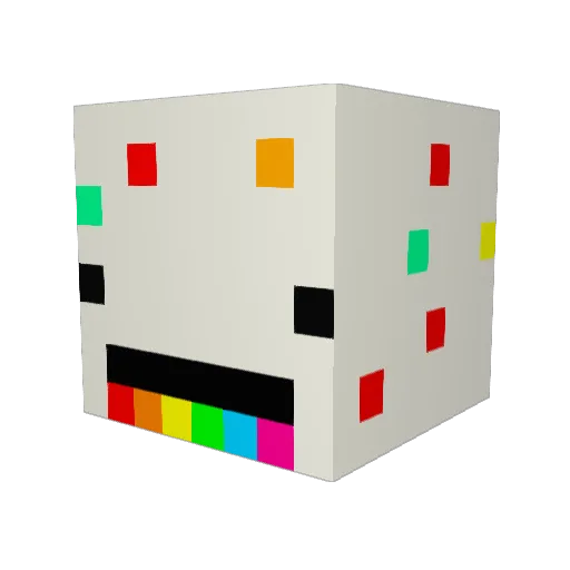 hobbitten6 Minecraft avatar head, 3D render