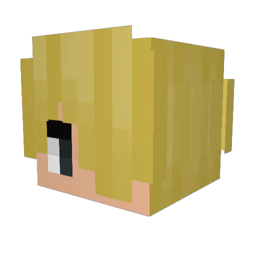 hobbitzilla Minecraft avatar head, 3D render