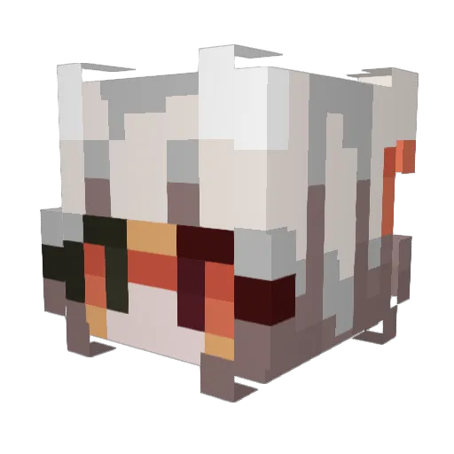 hobbkin Minecraft avatar head, 3D render