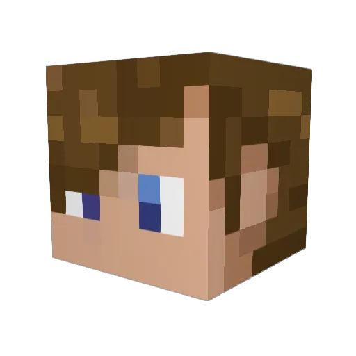 hobcoman Minecraft avatar head, 3D render