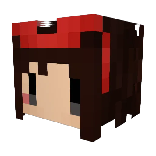 hobereaux Minecraft avatar head, 3D render