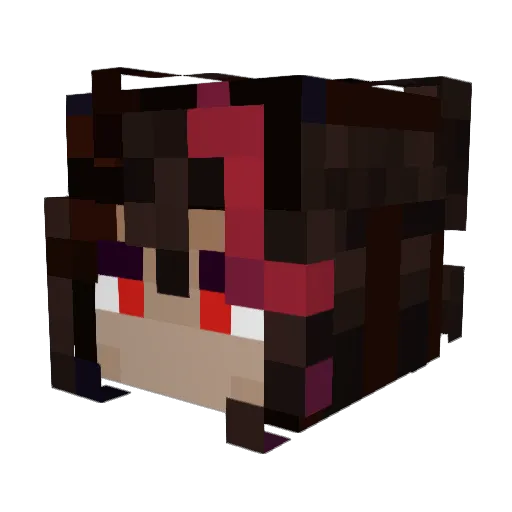 hobluxa Minecraft avatar head, 3D render