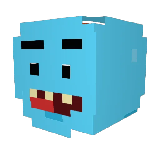 hobolicker Minecraft avatar head, 3D render