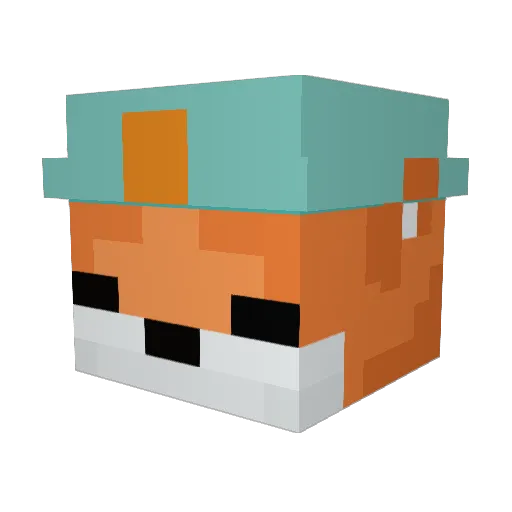 hobolocal Minecraft avatar head, 3D render