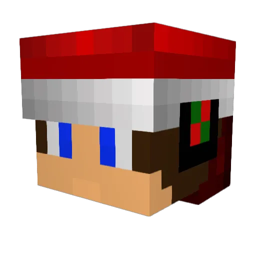 hobomaster125 Minecraft avatar head, 3D render