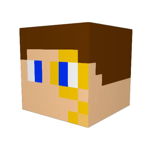 hodders44 Minecraft avatar head, 3D render