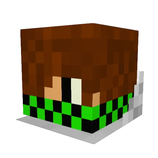 hodge234 Minecraft avatar head, 3D render
