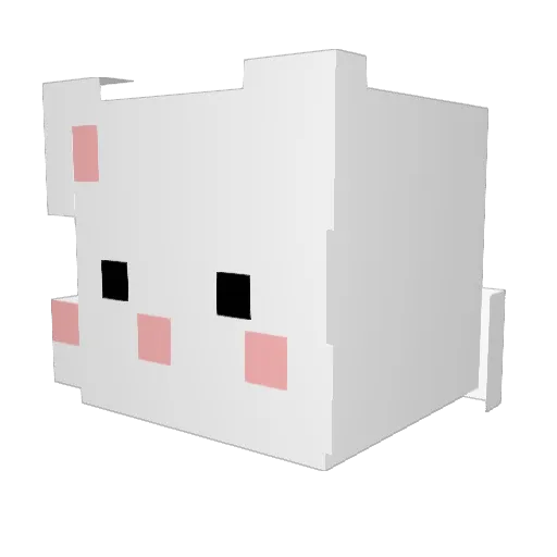 hodu3596 Minecraft avatar head, 3D render