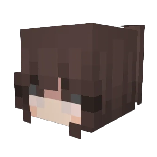 hoebye Minecraft avatar head, 3D render