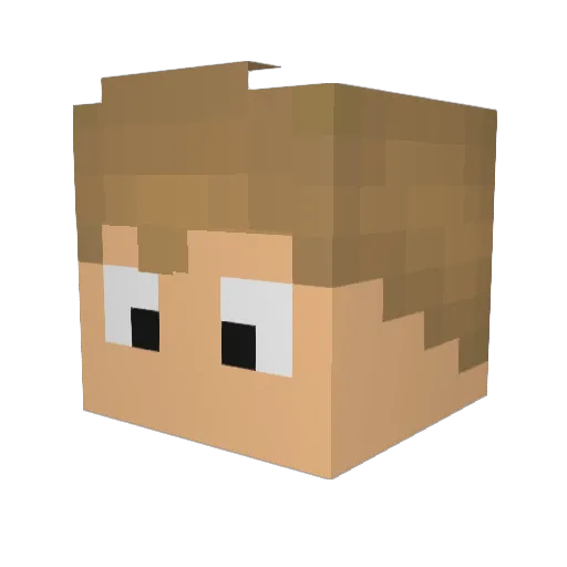 hoffster033 Minecraft avatar head, 3D render