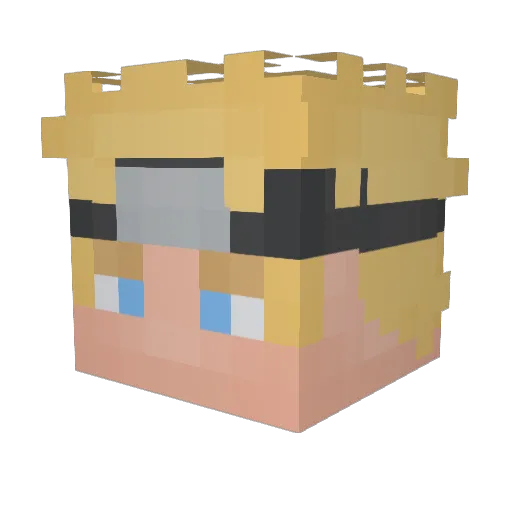 hoffy18 Minecraft avatar head, 3D render