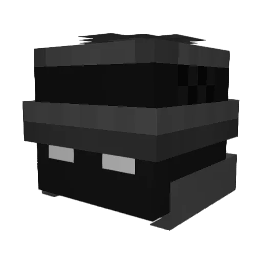 hogrideer Minecraft avatar head, 3D render