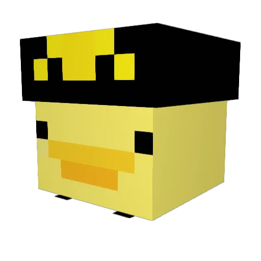 hogriderSIUU Minecraft avatar head, 3D render