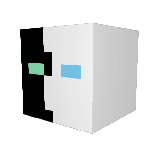hohoyoon Minecraft avatar head, 3D render