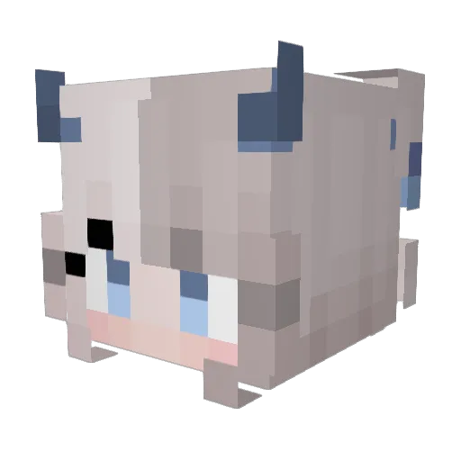 hoi07 Minecraft avatar head, 3D render