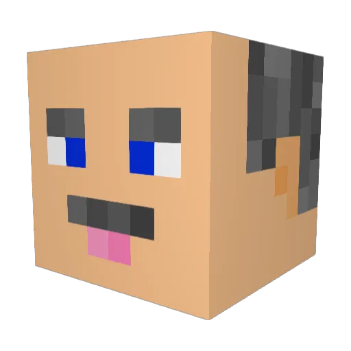 hoibarf Minecraft avatar head, 3D render