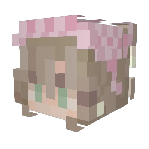 hoiimbob Minecraft avatar head, 3D render