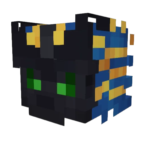 hoke0o Minecraft avatar head, 3D render