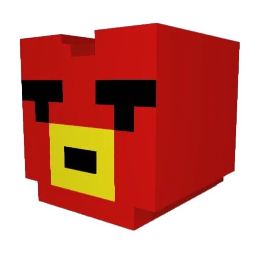 hokyyo Minecraft avatar head, 3D render