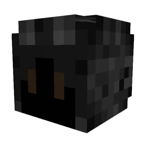 holcmas Minecraft avatar head, 3D render
