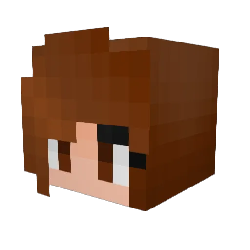 holcyan Minecraft avatar head, 3D render