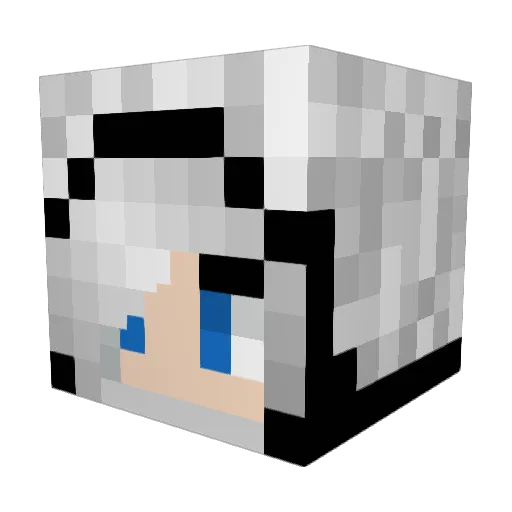 holdenka Minecraft avatar head, 3D render