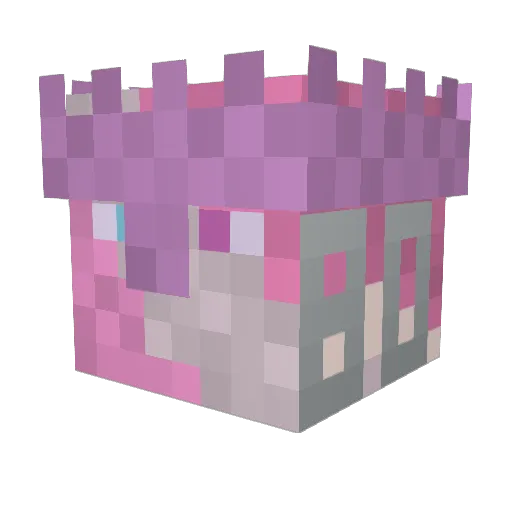 holdplacer Minecraft avatar head, 3D render
