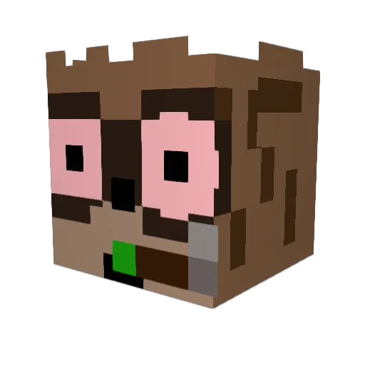 holdymac08 Minecraft avatar head, 3D render