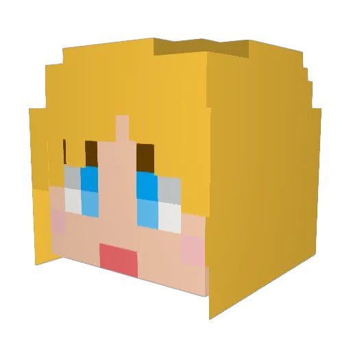 holics4 Minecraft avatar head, 3D render