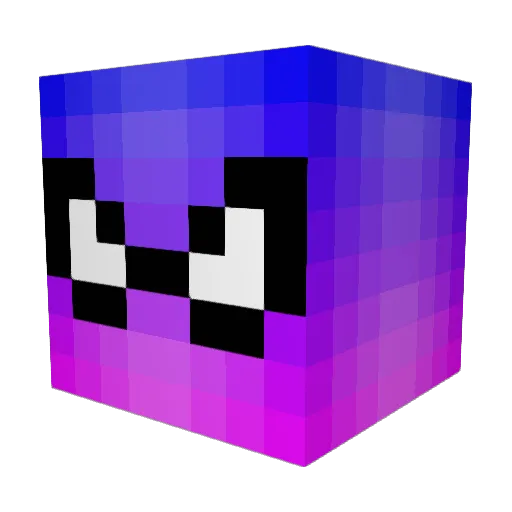 holidykes Minecraft avatar head, 3D render