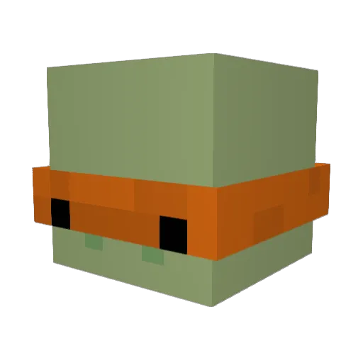 hollaOATS Minecraft avatar head, 3D render
