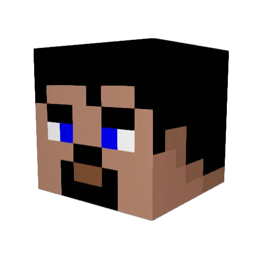 hollb Minecraft avatar head, 3D render