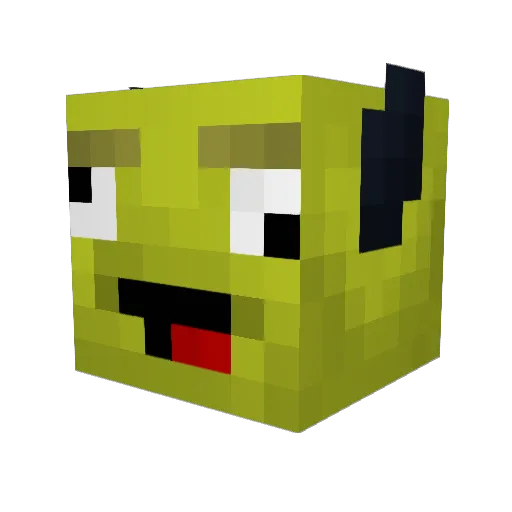 hollejon Minecraft avatar head, 3D render