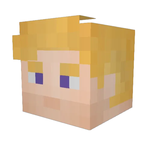 holliebox Minecraft avatar head, 3D render