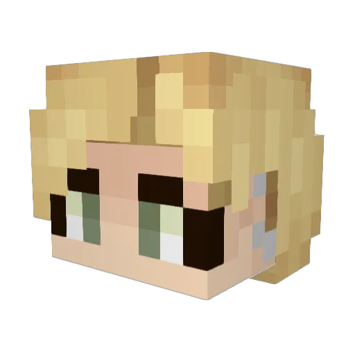 hollowlore Minecraft avatar head, 3D render