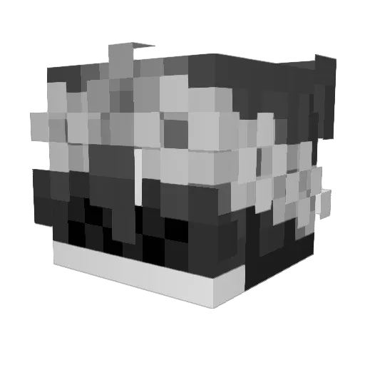 hollowplayers Minecraft avatar head, 3D render