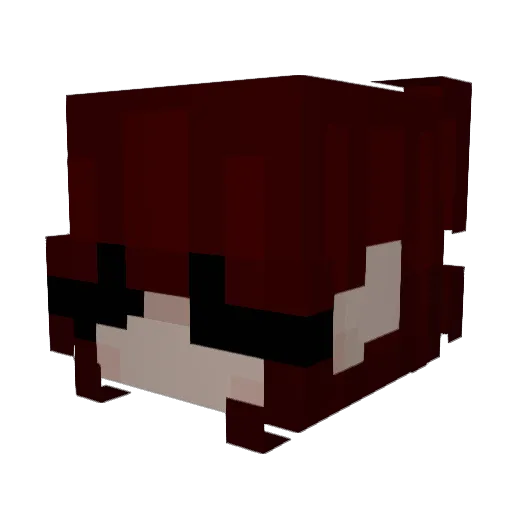 hollowsights Minecraft avatar head, 3D render