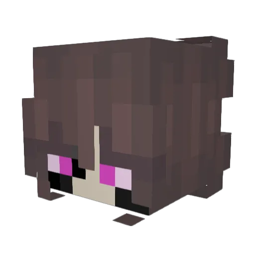 hollu_ Minecraft avatar head, 3D render