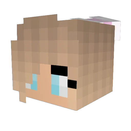 holly101209 Minecraft avatar head, 3D render